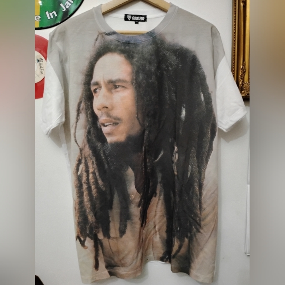 Classic Bob Marley Classic T-Shirt White Short Sleeve Tee